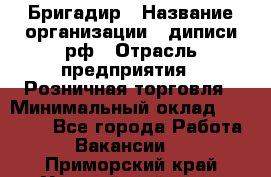 Бригадир › Название организации ­ диписи.рф › Отрасль предприятия ­ Розничная торговля › Минимальный оклад ­ 35 000 - Все города Работа » Вакансии   . Приморский край,Уссурийский г. о. 